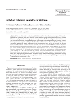 Jellyfish Fisheries in Northern Vietnam