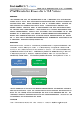 WYSIWYG Formatted Text & Images Editor for VCL & Firemonkey