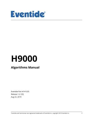 H9000 Algorithms Manual, Release 1.2.1[5]