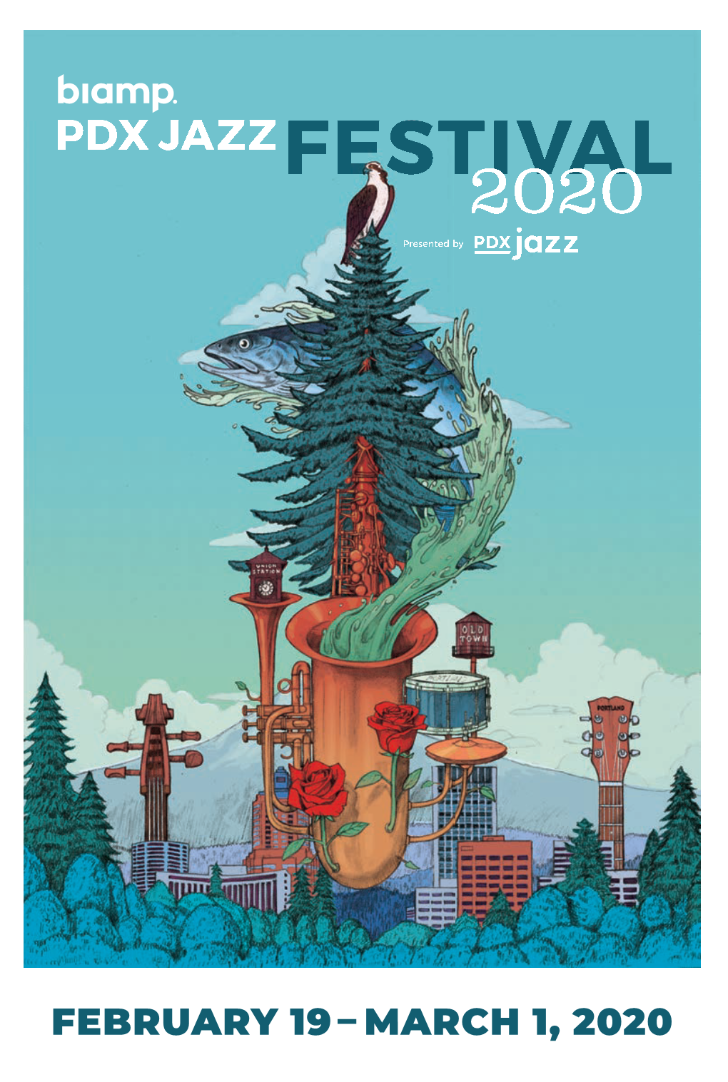 Scroll the 2020 Biamp PDX Jazz Festival Program