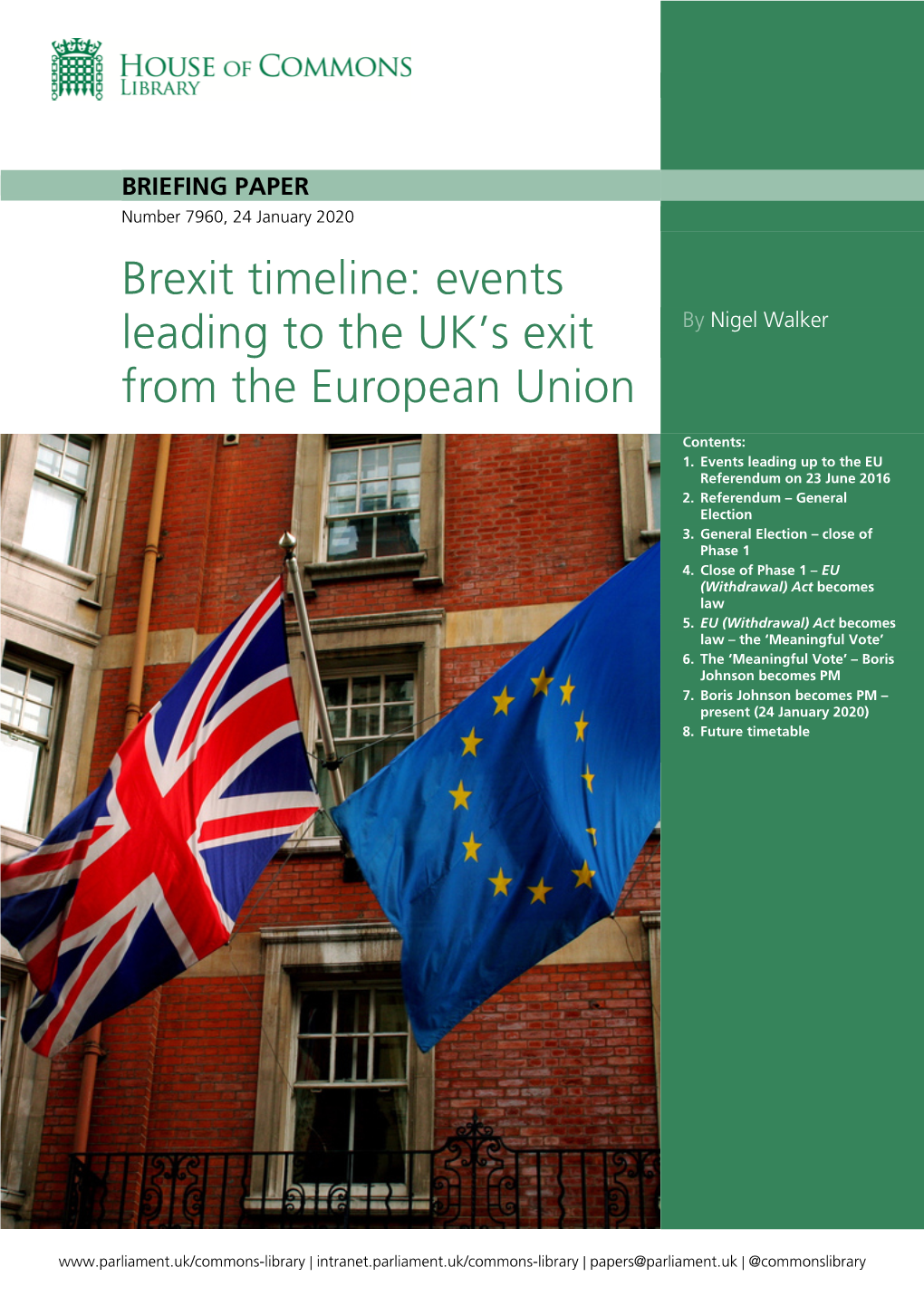 Brexit Timeline: Events by Nigel Walker