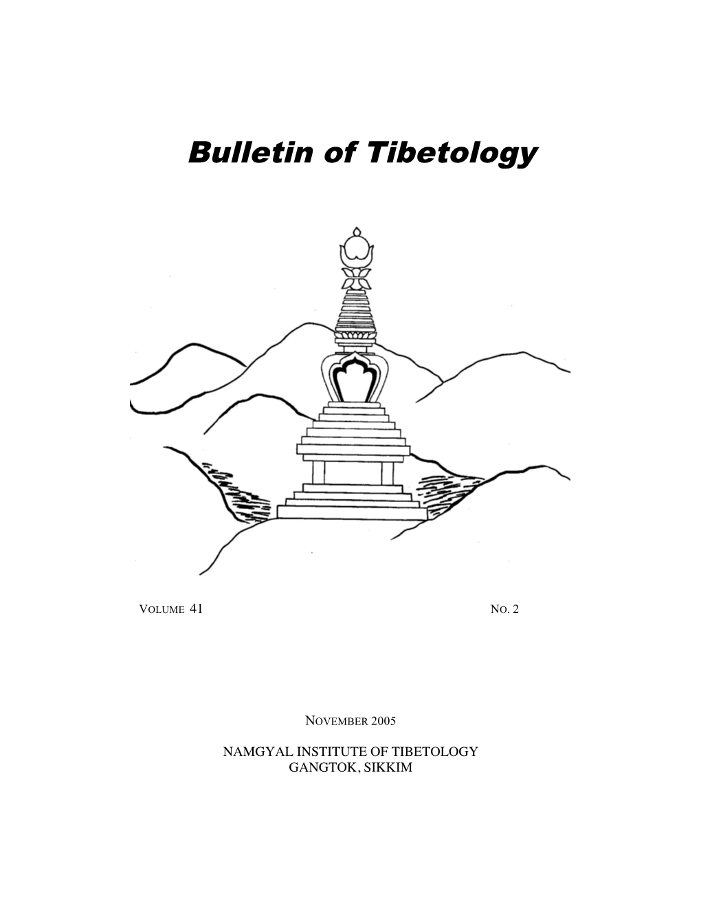 Bulletin of Tibetology