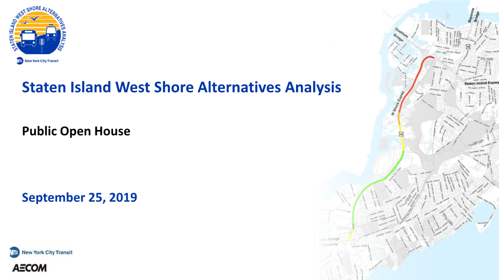 Staten Island West Shore Alternatives Analysis