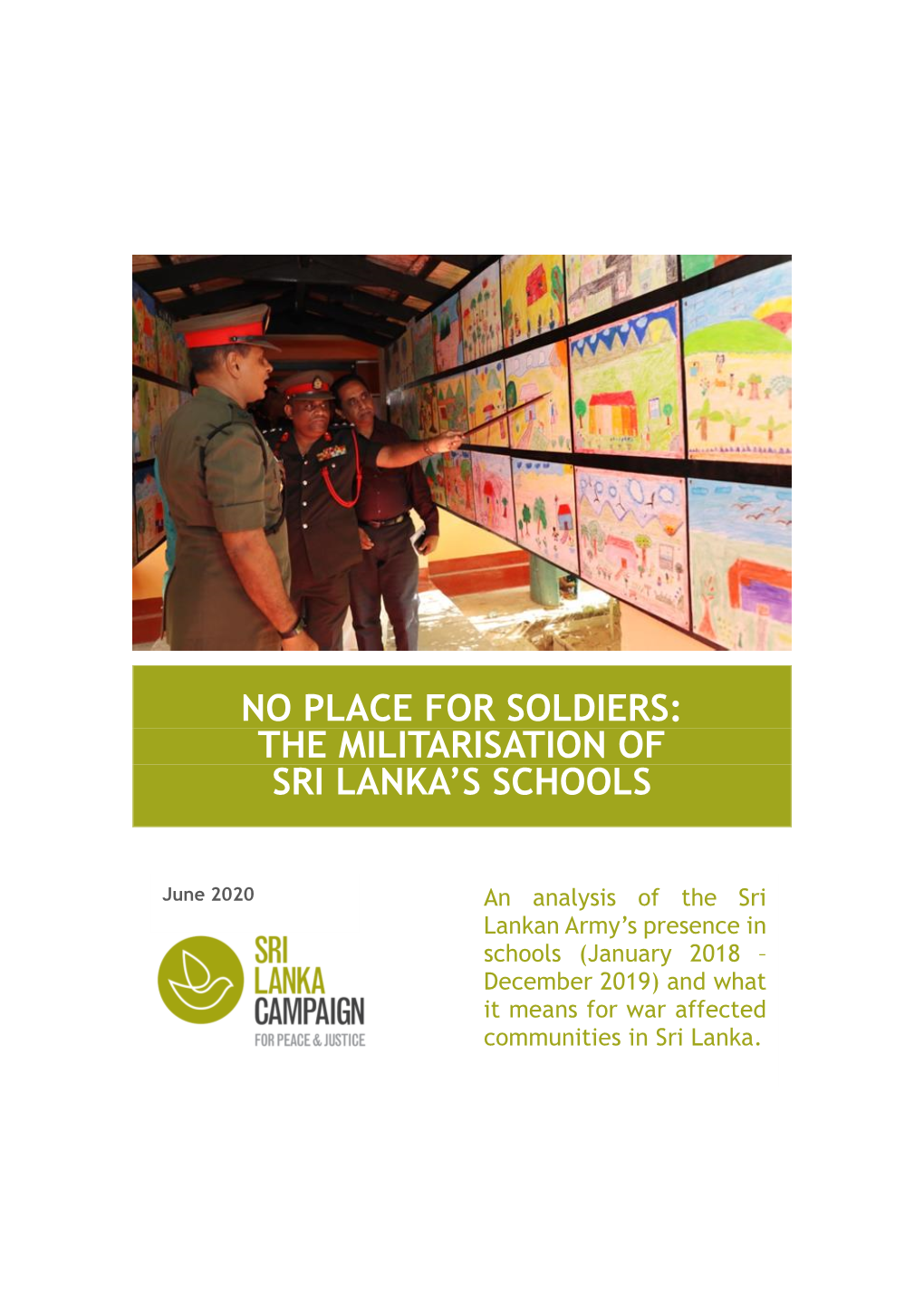 No Place for Soldiers: the Militarisation of Sri Lanka's Schools