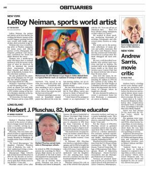 Leroy Neiman, Sports World Artist