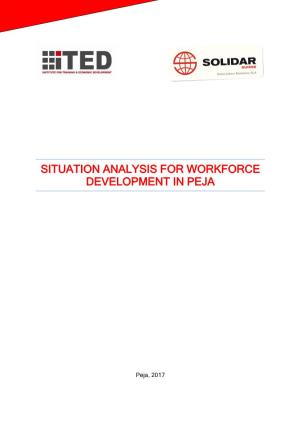 Situation Analysis for Workforce Development in Peja