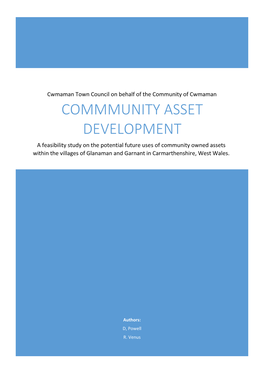 Commmunity Asset Development