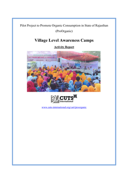 Village Level Awareness Camps Activity Report
