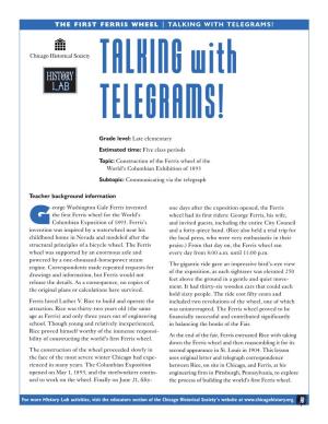 FERRIS WHEEL | TALKING with TELEGRAMS! TALKING with TELEGRAMS!