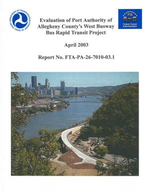 Evaluation of Port Authority of Allegheny County's West Busway