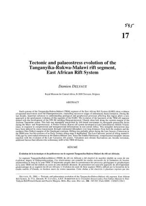 Tectonic and Palaeostress Evolution of the Tanganyika-Rukwa-Malawi Rift Segment, East African Rift System
