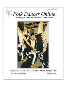 Folk Dancer Online the Magazine of World Dance and Culture