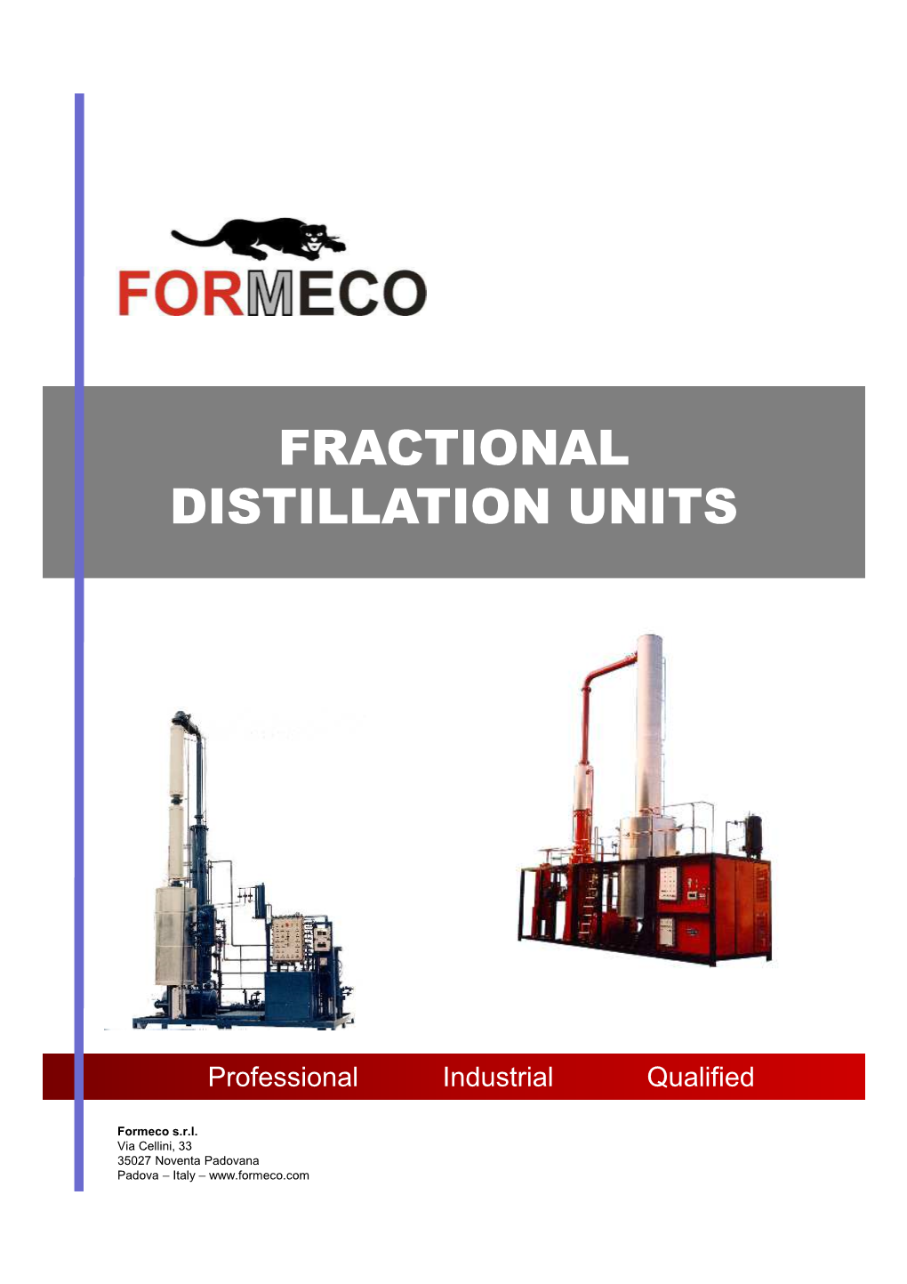 Brochure Fractional Distillation Units GB