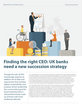 Finding the Right CEO: UK Banks Need a New Succession Strategy