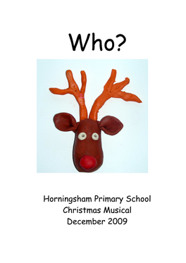 Horningsham Primary School Christmas Musical December 2009