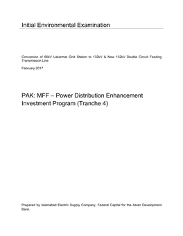 Power Distribution Enhancement Investment Program (Tranche 4)