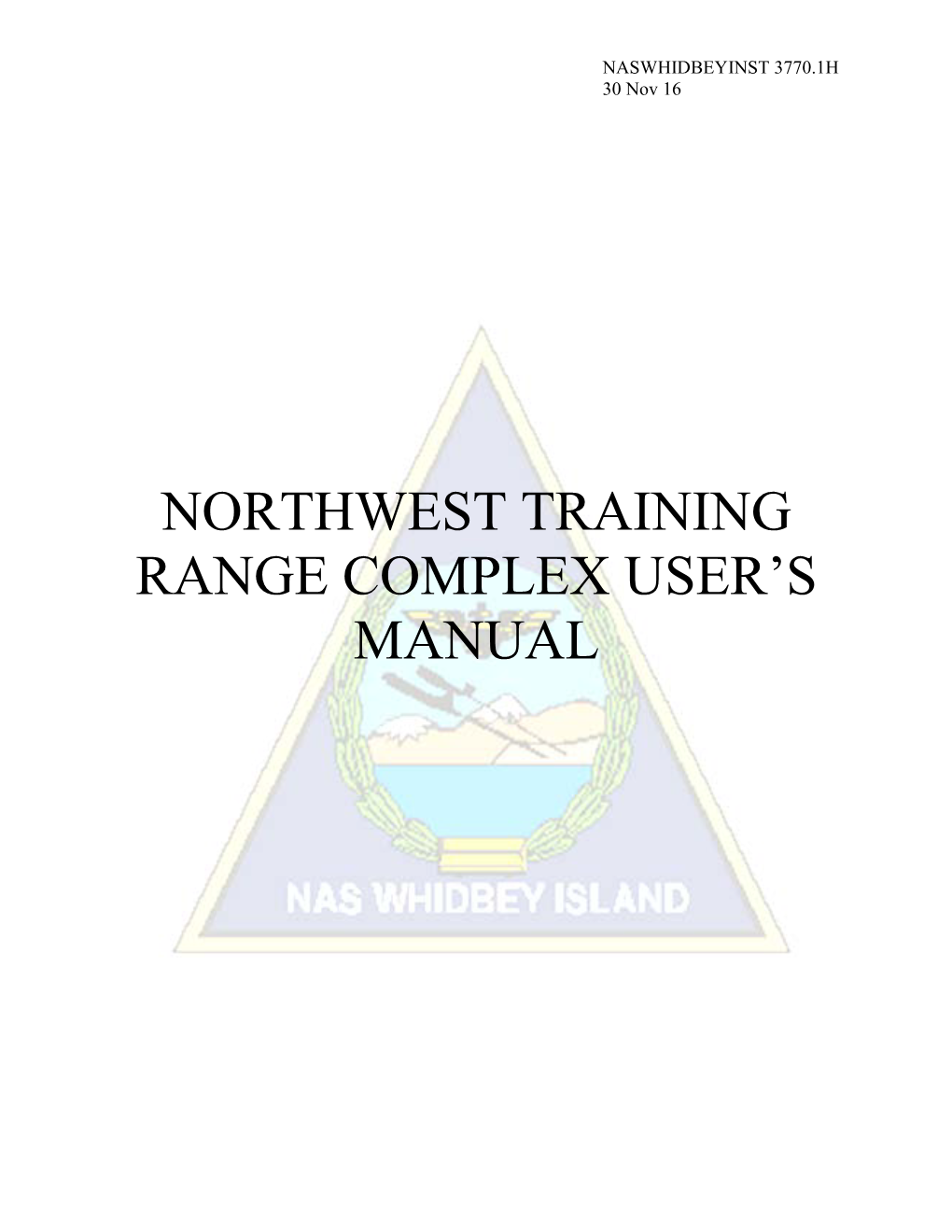 Northwest Training Range Complex User's Manual