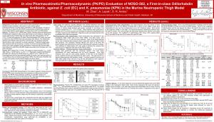 In Vivo Pharmacokinetic/Pharmacodynamic (PK/PD) Evaluation of NOSO-502, a First-In-Class Odilorhabdin Antibiotic, Against E