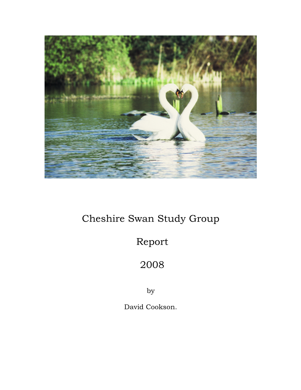 Cheshire Swan Study Group Report 2008