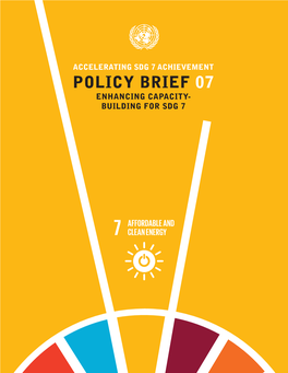 Policy Brief on Enhancing Capacity Building