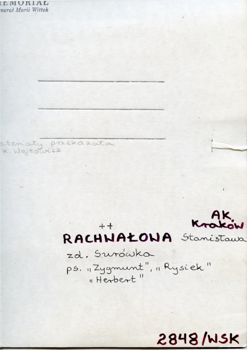 Rachwalowa Stanislawa 2848