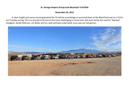 St. George Jeepers Group-Low Mountain Trail Ride