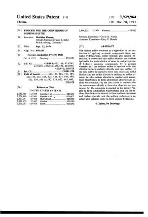 United States Patent (19) [11] 3,929,964 Thoma (45) Dec