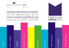Marlborough Litfest 2012