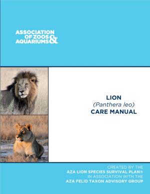 Template for Animal Care Manuals
