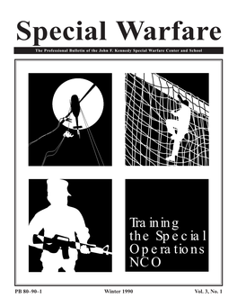 Training the Special Operations NCO