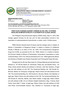 PHILIPPINE DRUG ENFORCEMENT AGENCY Public Information Office PDEA Bldg