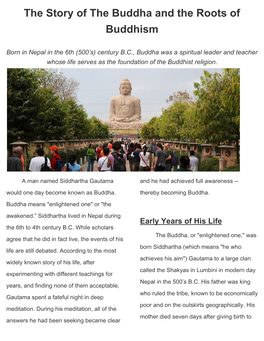 The Story of the Buddha and the Roots of Buddhism