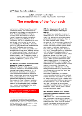 The Emotions of the Flour Sack