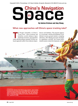 China's Navigation in Space
