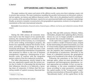 Offshoring and Financial Markets1