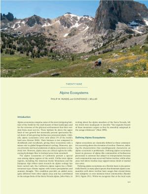 Alpine Ecosystems