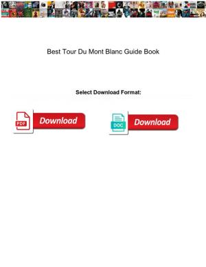 Best Tour Du Mont Blanc Guide Book