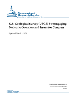 U.S. Geological Survey (USGS) Streamgaging Network: Overview and Issues for Congress