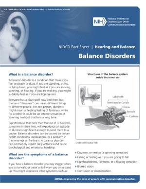 Balance Disorders