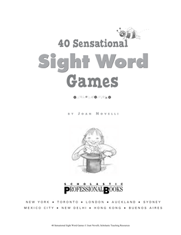 Sight Word Sight Word Games