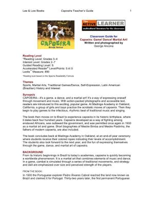 Capoeira: Game! Dance! Martial Art! Written and Photographed by George Ancona