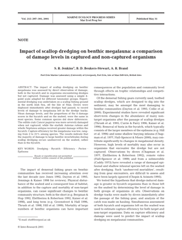 Impact of Scallop Dredging on Benthic Megafauna: a Comparison of Damage Levels in Captured and Non-Captured Organisms