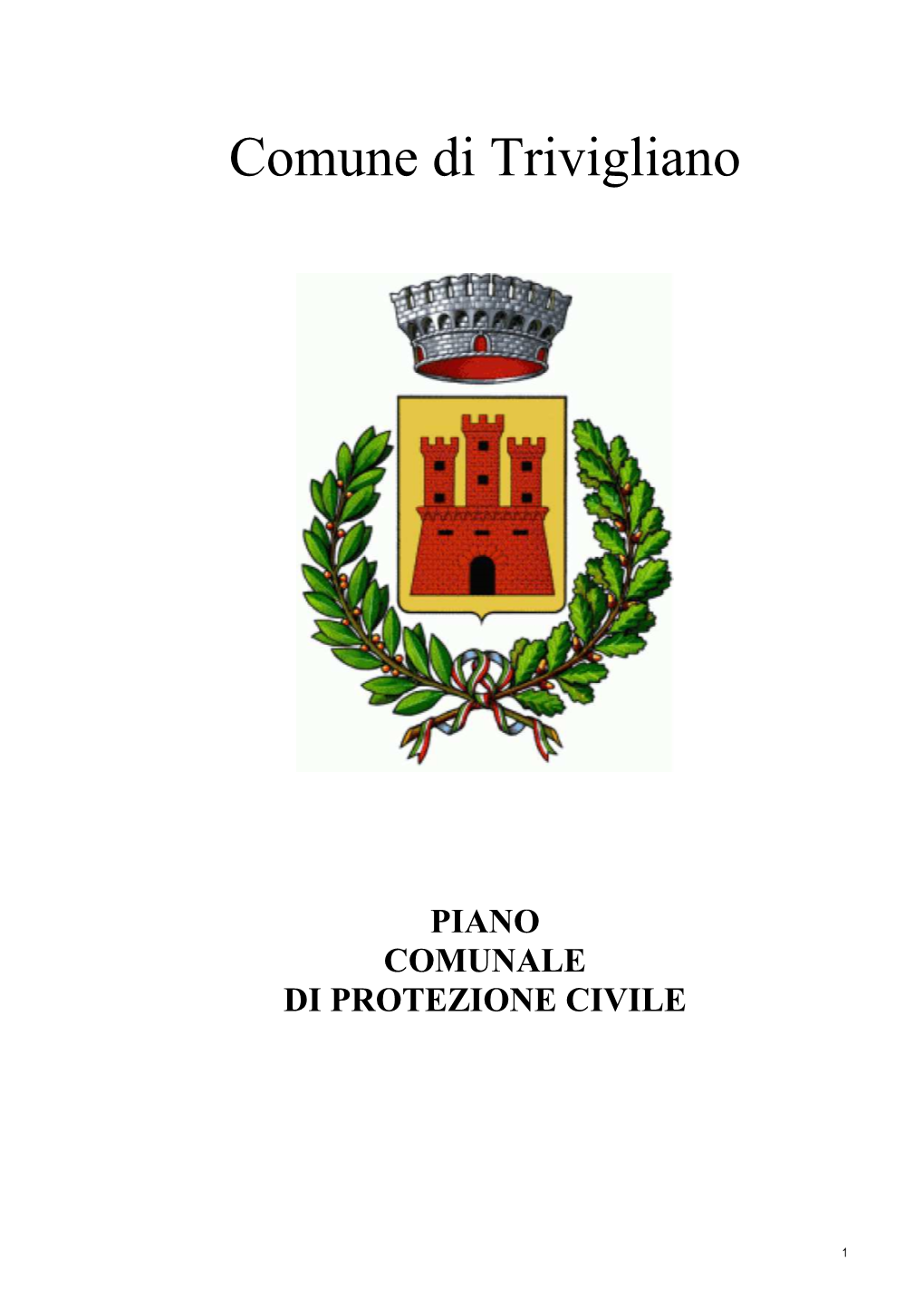 Piano Comunale Di Protezione Civile