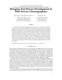 Bringing Test-Driven Development to Web Service Choreographies