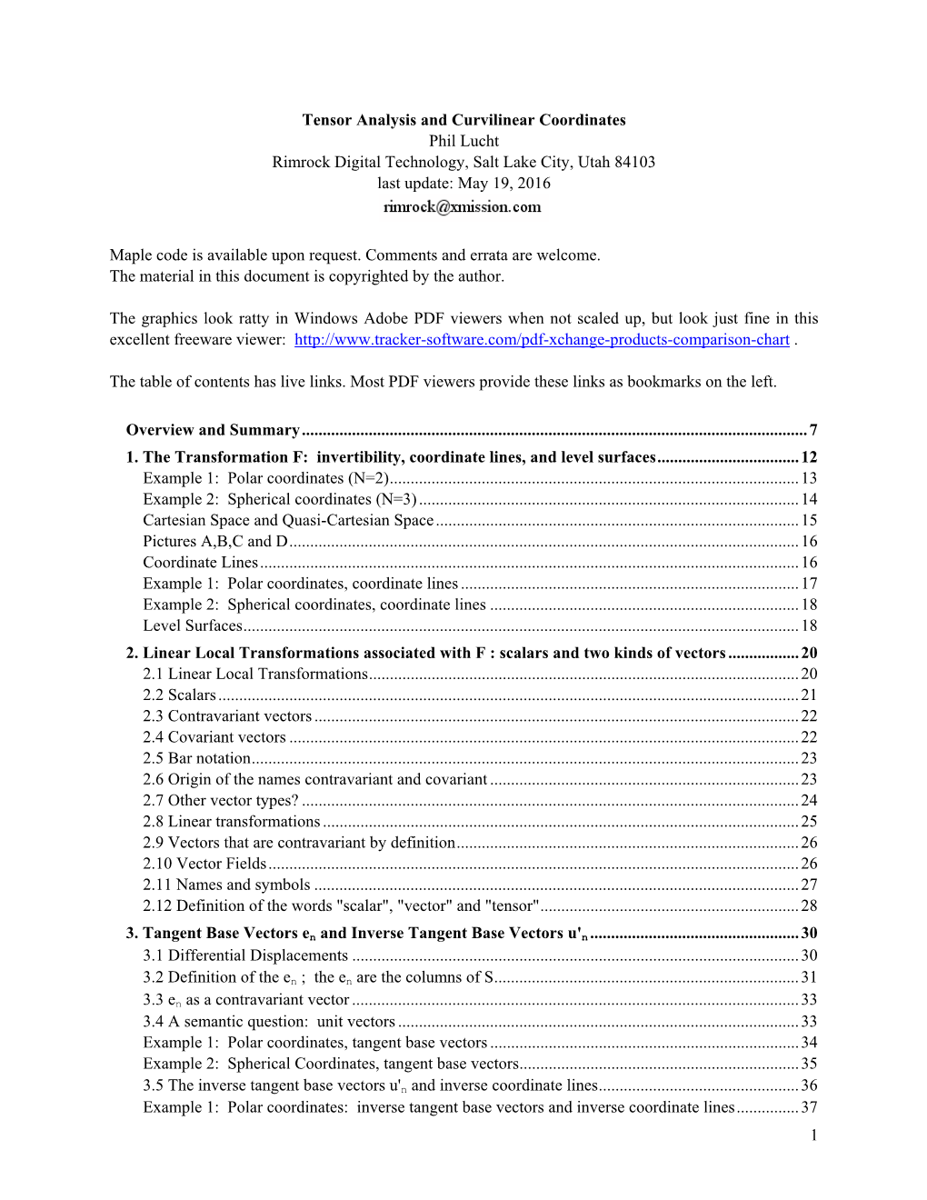 Tensor Analysis and Curvilinear Coordinates.Pdf