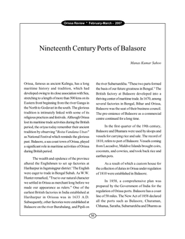 Nineteenth Century Ports of Balasore