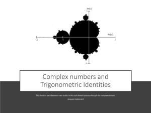 Complex Numbers and Trigonometric Identities