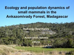 Ecology and Population Dynamics of Small Mammals in the Ankazomivady Forest, Madagascar