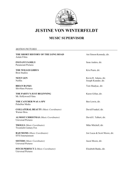 Justine Von Winterfeldt