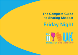 Friday Night the Complete Guide to Sharing Shabbat